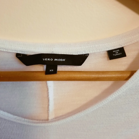 Vero Moda 3/4 Sleeve Top - White XS - Picture 3 of 3
